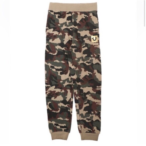True Religion Boys Camo Joggers As L New W/O Tag - Picture 1 of 7